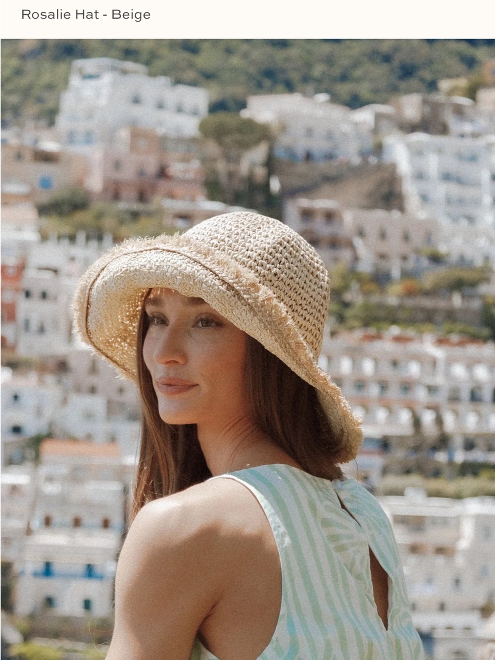 Petal & Pup Beige Crochet Sun Hat